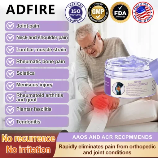 ADFIRE™ Jamaican Castor Oil and Diclofenac Joint and Bone Healing Gel