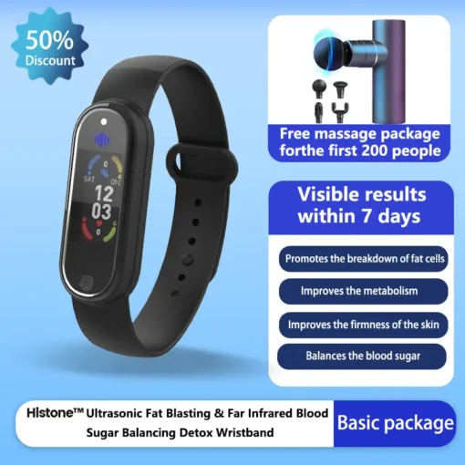 Histone™ Ultrasonic Fat Blasting & Far Infrared Blood Sugar Balancing Detox Wristband