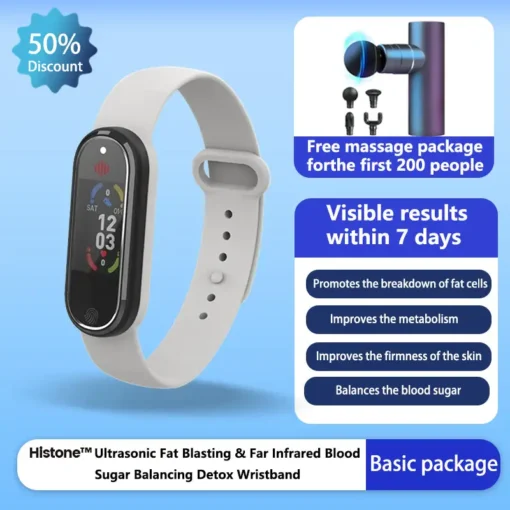 Histone™ Ultrasonic Fat Blasting & Far Infrared Blood Sugar Balancing Detox Wristband